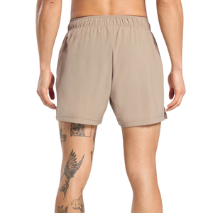 Pantalones Cortos Deportivos para Hombre de 5 Pulgadas, Ligeros, para Gimnasio, Entrenamiento, Running, Color Cement Brown y Pebble Grey - Product Image 3