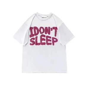 เสื้อยืดคอกลมทรงโอเวอร์ไซส์ผ้าฝ้ายคลาสสิกสำหรับผู้ชาย ขายส่ง พร้อมบริการสกรีนลายพิมพ์นูนตามแบบที่ต้องการ - Product Image 6