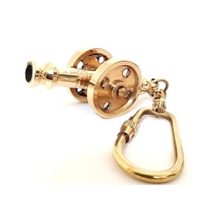 Llavero de cañón en miniatura Hind Craft Living HCL00074 de latón, tono dorado vintage, hecho a mano, ligero, para Halloween, llaves de coche y bicicleta - Product Image 1