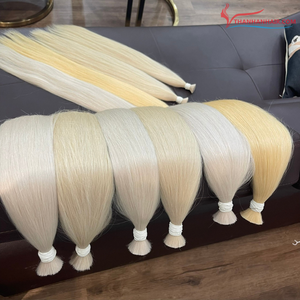 Cheveux humains vietnamiens de qualité supérieure en vrac blanchis naturels droits sans enchevêtrement prêts à expédier - Product Image 1