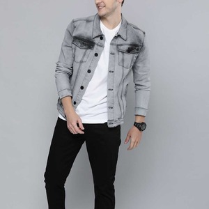 2025 New Spring and Autumn Vintage Breathable <b>Denim</b> <b>Jacket</b> with Casual Button Pocket 100% Cotton Short <b>Men's</b> <b>Jacket</b> - Product Image 1
