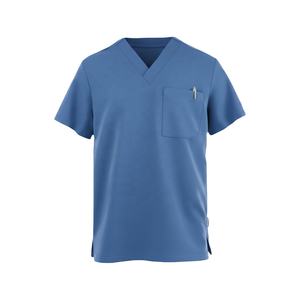 Uniformes Quirúrgicos Médicos de Hospital con Logotipo Personalizado, Cuello en V, Diseño Exclusivo, Tela Elástica Unisex, Mangas Cortas, para Enfermeras - Product Image 1