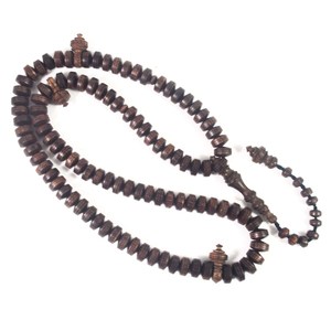 Tasbih Mala en bois écologique, traditionnel et tendance, poli et fait main, pour la prière, la méditation, cadeau, artisanat commercial - Product Image 1