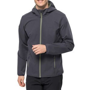 Custom Men's Cotton Winter Waterproof Hiking Rain <b>Jacket</b> Hooded Windbreaker Lightweight Travel Coat Zipper Outdoor Activewear - Product Image 3