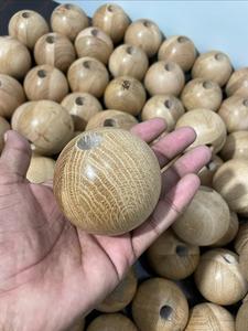 Boule en bois de chêne rustique pour la décoration de ferme, projets créatifs et accessoires naturels pour la maison, enseignes murales en bois - Product Image 4