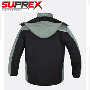 Mens Waterproof Knitted Cotton Fox Trim Softshell Hooded Jacket Windproof Fleece <b>Lined</b> Outdoor <b>Coat</b> Breathable Lightweight - Product Image 3