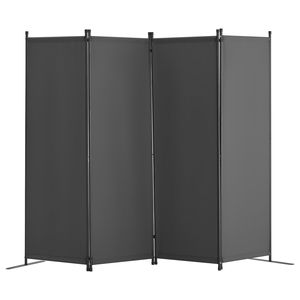 Divisorio in Bambù a 4 Pannelli, Paravento Pieghevole per Ufficio o Casa, Separatore in Tessuto per Camera da Letto, Sala da Pranzo o Soggiorno - Product Image 5