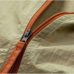 Veste coupe-vent unisexe en nylon 2025 personnalisable, légère, respirante, grandes tailles, fermeture éclair, imperméable, poignets élastiques, colorée - Product Image 5