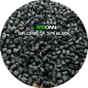 REPROCESSED POLYAMIDE 6 NYLON 6 PA6 PLASTIC RAW MATERIALS PA 6 GLASS FILLED 30% GRANULES NYLON 6 GF 30% BLACK RECYCLED COMPOUND