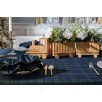 Ensemble de train en rotin tressé charmant pour la décoration de table à manger, de restaurant et de fête - Vente en gros