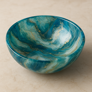 Bol à salade en résine poli, personnalisable (couleur et forme), de luxe moderne, écologique, résistant aux rayures, pour la restauration et les événements, vente en gros, produit phare - Product Image 4