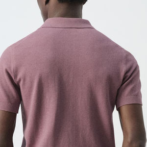 Camiseta Casual de Manga Corta para Hombre, Moderna, con Cuello Camisero y Cierre de Botones, con Logotipo Personalizado, Material Suave, Precio Económico - Product Image 5