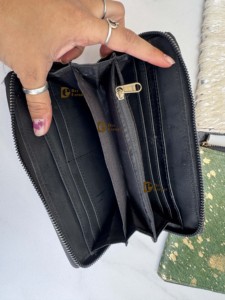 Cartera de piel metálica para mujer, con pelo de vaca, monedero de cuero, tarjetero, funda para teléfono, estilo western para mujer - Product Image 6