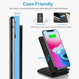 Cargador Inalámbrico Qi de 10W, Base de Carga Rápida con Bobinas Dobles, Compatible con iPhone XS/XS Max/XS/X de 7.5W/5W y Galaxy S10/S9+/S - Product Image 3