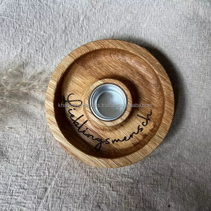 Soporte de luz T de madera tallada a mano para decoración tradicional india, regalo de Diwali y festivales - Product Image 1