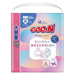 ผ้าอ้อมเด็กญี่ปุ่นแท้ GOON รุ่นจัมโบ้ แพ็คประหยัด พร้อมช่องป้องกันการรั่วซึมแบบ 3 มิติ พื้นผิวแห้ง ผลิตจากผ้าไม่ถักทอ - Product Image 1