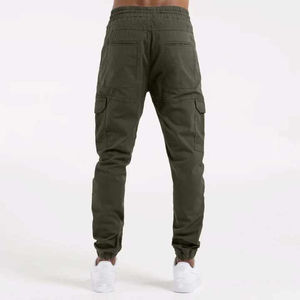 Pantalones Deportivos Cómodos para Hombre, Tela Transpirable, Diseño Elegante con Puños, Corte Recto Informal, Cintura Media, Uso Diario - Product Image 4