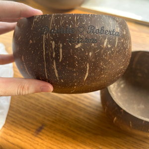 Custom Logo Eco-Friendly <b>Coconut</b> <b>Shell</b> Bowls Wholesale Organic <b>Shell</b> for Salad Smoothie Dessert Cereal Ice Cream Fruit Bowl - Product Image 1