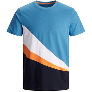 T-shirt Homme Luxe en Polyester/Coton Écologique, Lavage Acide, Couleur Unie, Style Vintage, 280 GSM, Manche Gauche, Logo Personnalisé, Col en V – Vente en Gros - Product Image 1