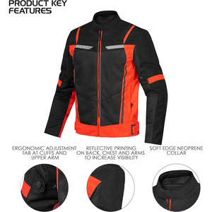 Vestes de moto d'aventure personnalisées, équipement de tourisme imperméable, vêtements de protection de niveau 1, fabrication OEM au Pakistan - Product Image 3