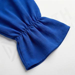 2025 OEM Kimono Abaya pour femmes musulmanes, en tissu polyester épais, doux et très extensible, col en V, manches longues, pour fêtes, Ramadan, mariages - Product Image 5