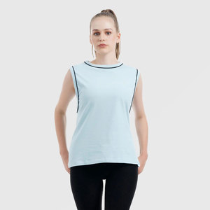 SOLDES D'ÉTÉ Débardeur Femme Sans Manches Décontracté Léger Vêtements d'Été Couleurs Personnalisées Tailles Logo OEM Vente en Gros Fabrication - Product Image 4