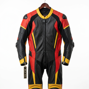 Traje de Motocicleta de Cuero Hecho a Mano de Primera Calidad, Talla, Color y Diseño Personalizados, Logotipo, Equipo de Carreras - Product Image 4