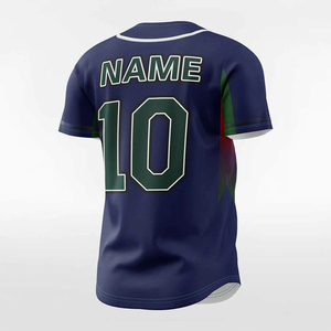 เสื้อเบสบอลซอฟต์บอลแบบกำหนดเองลดราคา เสื้อกีฬาผู้ชาย ชื่อทีม เบอร์ ปักลายแบบซับลิเมชั่น เสื้อเบสบอลปักลาย - Product Image 5