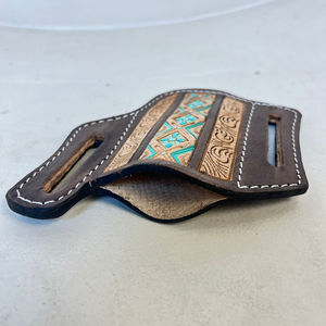 2025 funda de cuchillo de cuero genuino personalizada de lujo con cinturón cintura oculta llevar funda occidental para Unisex - Product Image 6