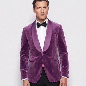 Purple Velvet Fabric 100% Polyester Medium Weight Brushed Sueded Plain Woven Solid Textile Wedding Wrinkle Resistant Breathable - Product Image 6