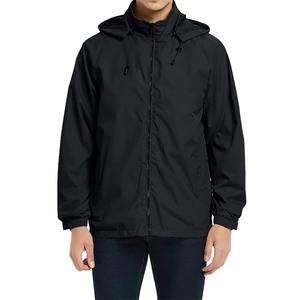 Veste à capuche softshell respirante pour homme, coupe-vent pour randonnée en plein air, veste décontractée en coton pour homme - Product Image 1