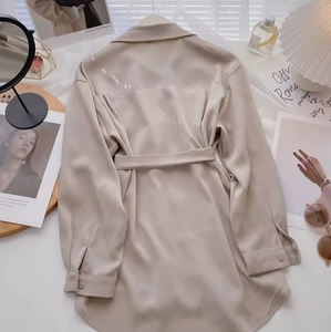 Camisas de Manga Larga con Lazo Delantero para Mujer, al por Mayor, Personalizadas, Ligeras, Transpirables, Casuales, de Verano, Fabricante OEM, Proveedor al por Mayor - Product Image 5