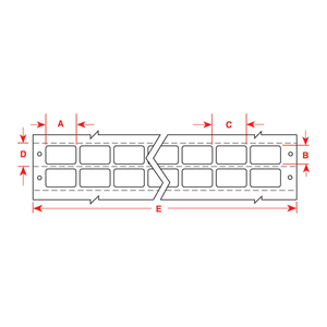 Étiquettes autocollantes Brady DATAB PVF résistantes à la chaleur et aux produits chimiques, noyau de 25 mm, durables pour l'identification d'équipements et de réactifs - Product Image 3