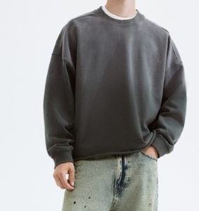 Sweat-shirt à capuche surdimensionné pour homme avec logo personnalisé, en molleton de coton épais, coupe ample, décontracté, streetwear, grandes tailles - Product Image 1