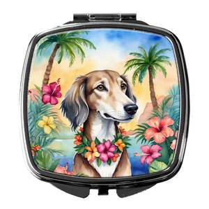 Saluki Luau miroir de maquillage de voyage compact pour les femmes miroir décoratif de poche pliable cadeau pour les filles - Product Image 1