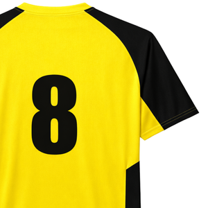 Maillot de football personnalisé Youth Hawk Evolution, maillot d'équipe personnalisé de haute qualité avec le numéro 23 en bleu et jaune - Product Image 6