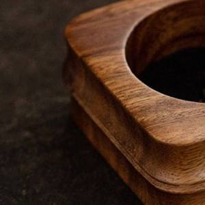 En gros, Brûleur à Bakhoor carré en bois de manguier avec couvercle en laiton antique, support d'encens Oud traditionnel, Mabkhara rustique Zen de bureau - Product Image 6