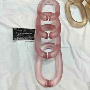 Décoration intérieure : Chaînes en résine personnalisables, très grandes et aux couleurs claires, maillons en résine multicolores de grande taille disponibles. - Product Image 1