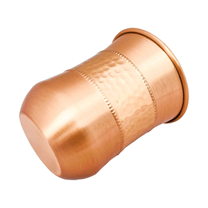 Verre en cuivre gravé avec finition antique de qualité supérieure, verre en cuivre pur pour boire de l'eau, gobelet en cuivre - Product Image 2