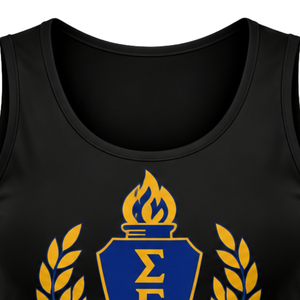 Camiseta sin mangas personalizada Sigma Gamma Rho para mujer, top corto de hermandad griega, camiseta deportiva informal de verano, ropa de calle al por mayor - Product Image 5