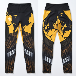 New Printed Workout Gym Fitness High Waist Scrunch Butt Lifting Athletic Pants Breathable Eco-Friendly Belt Yoga Leggings - Product Image 1
