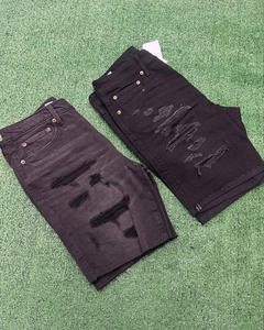 Nouvelle Arrivée Short en Jean Déchiré et Usé pour Homme, Short en Denim Bleu à Trous, Style Hip Hop Décontracté - Product Image 6