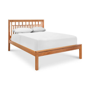 Wholesale Modern Mission Solid Wood <b>Bed</b> | Two-Tone Grid Pattern Architectural <b>Bed</b> Frame - Product Image 4