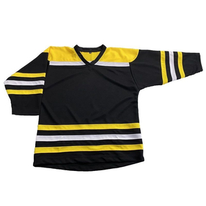 Custom Printed Ice Hockey Jersey Unisex Half Sleeve V-Neck 100% Polyester Moisture Wicking Summer Breathable Apparel - Product Image 5