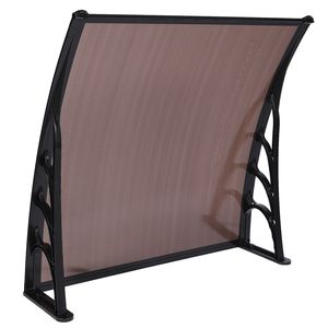 Code53493871100 X 100 Staffa Marrone e Nera per Uso Domestico Design Moderno Copertura Antipioggia per Porte e Finestre Tettoia per Grondaie - Product Image 2