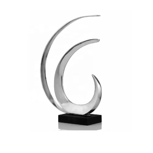 Esculturas Decorativas de Metal Martillado, Escultura Contemporánea para Mesa, Vitrina, Estantería, Regalo de Boda, Decoración - Product Image 4
