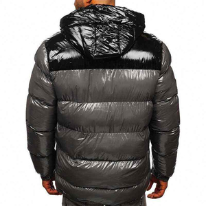 Veste matelassée à bulles pour homme avec logo frontal, coupe-vent, écologique, streetwear, personnalisable, OEM, vente en gros - Product Image 5
