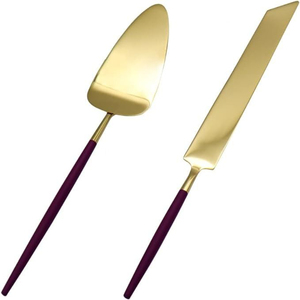 Shiny Look Antique Designer Handle Gold Plated Metal Cake Server Knife Luxury Cake Tools Supplies Reusable Eco-Friendly Indian - Product Image 4