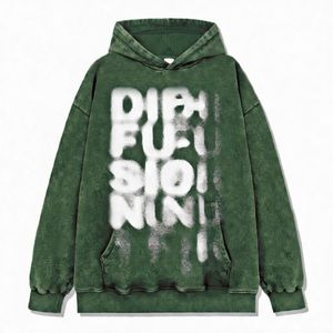 Sweat à capuche oversize personnalisé en coton 100% écoresponsable, imprimé par pulvérisation effet délavé vintage, style streetwear unisexe décontracté et ample, mode ODM - Product Image 4