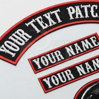 Écussons de moto personnalisés brodés, badges pour gilets de motard, patchs dorsaux personnalisés pour motards, durables, pour l'extérieur, à coudre